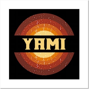 Vintage Proud Name Yami Birthday Gifts Circle Posters and Art